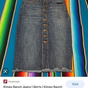 ISO!!!!!!!!!!! Kimes denim skirt small/medium